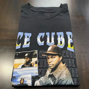 Ice Cube Collage Graphics T-Shirt Hip Hop Rap Tee Sz 3XL Black NWT